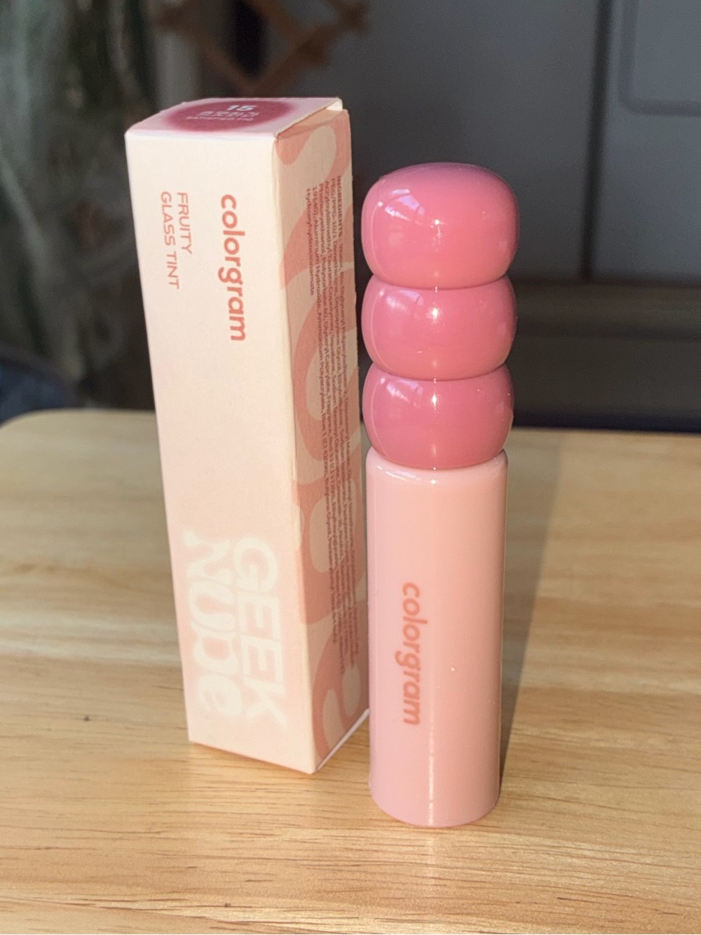 Colorgram Fruity Glass Tint #15 Satisfied Fig (Geek Nude) | Brand New Boxed